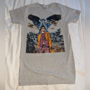 Doctor Who Men's Small Gray Graphic T-Shirt‎